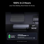 UGREEN 55995B 165W 25000mAh Laptop Charging Power Bank with Built-in Dual Type-C Cable - Image 6