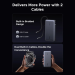 UGREEN 55995B 165W 25000mAh Laptop Charging Power Bank with Built-in Dual Type-C Cable - Image 7