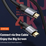 Baseus Visual Enjoyment Series 4K 1M Braided HDMI Cable buy online in sri lanka from tecplanet.lk