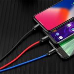 Baseus Three Primary Colors 3-in-1 30cm Short Charging Cable - Image 3