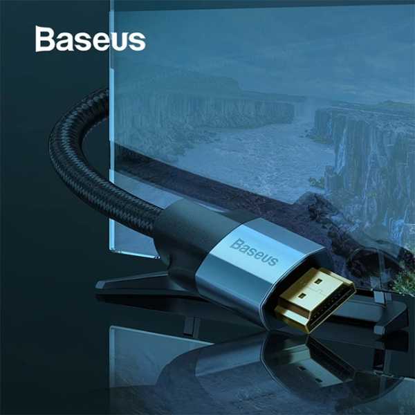 Baseus Visual Enjoyment Series 4K 1M Braided HDMI Cable buy online in sri lanka from tecplanet.lk