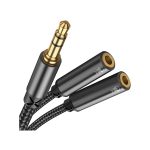 JOYROOM SY-A04 Headphone Male to 2 Female Y-Splitter Audio Cable