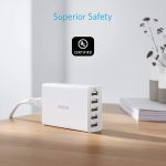 Anker PowerPort 5 Lite 40W 5-Port USB Wall Charger - Image 6