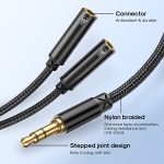 JOYROOM SY-A04 Headphone Male to 2 Female Y-Splitter Audio Cable - Image 2