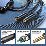 JOYROOM SY-A04 Headphone Male to 2 Female Y-Splitter Audio Cable - Image 3