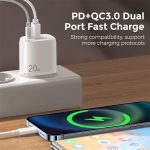 Joyroom ZQ-LG3028E3 20W PD + QC3.0 Dual Port Charger - Image 2