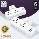 LDNIO SC2311 2 Port with 1 USB-C and 2 USB-A Power Socket - Image 5