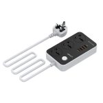 LDNIO SC3412 3 Power Socket + 20W USB-C PD + 3 USB QC3.0 Extension Power Cord - Image 4