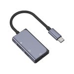 WiWU LT02 Pro Type-C to Type-C + 3.5mm Audio Adapter