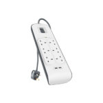 Belkin SurgePlus 2.4 Amp 2 USB + 6-Outlet Surge Protection Strip - Image 2