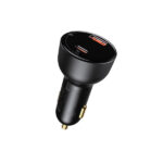 Baseus Superme Digital Display PPS 100W Dual Quick Car Charger with Type-C Cable - Image 4