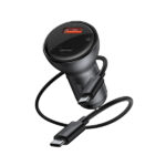 Baseus Superme Digital Display PPS 100W Dual Quick Car Charger with Type-C Cable - Image 5