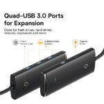 Baseus Lite Series USB 3.0 x 4 Port Type-C Hub Adapter - Image 2