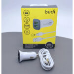 Budi CC631TW 12W Dual USB Car Charger with USB to Type C Cable - Image 2