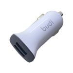 Budi CC631TW 12W Dual USB Car Charger with USB to Type C Cable