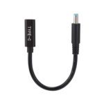 Type-C PD Female Input to HP Blue Tip Charging Cable Adapter
