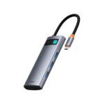 Baseus Metal Gleam Series 7 Port USB 3.0 x 3 + HDMI x 1 + PD 100W x 1 + SD x 1 + TF x 1 Hub Adapter - Image 2