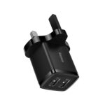 Baseus Compact 2U 10.5W UK 3 Pin Fast Charger