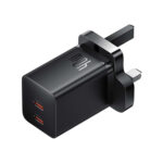 Baseus GaN5 Pro 40W C+C Dual Output UK 3 Pin Fast Charger