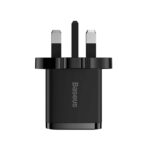 Baseus Compact 2U 10.5W UK 3 Pin Fast Charger - Image 3