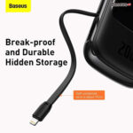 Baseus Qpow Pro Digital Display 20W Quick Charge 10000mAh Power Bank with Lightning Cable - Image 5