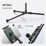 UGREEN 15647 2-in-1 Tablet & Phone Adjustable Tripod Stand - Image 3