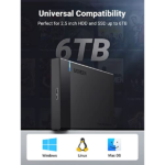 UGREEN 30848 USB 3.0 to Sata III External Hard Drive Enclosure - Image 7