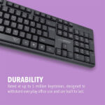 Alcatroz KB1000 Silent Multimedia USB Wired Keyboard - Image 3