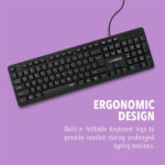 Alcatroz KB1000 Silent Multimedia USB Wired Keyboard - Image 5