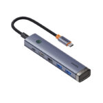 Baseus BS-OH166 UltraJoy Series 6 Port USB3.0*2 + USB-C3.0*1 + USB2.0*1 + HDMI*1 + USB-C PD 100W*1 USB-C Hub Adapter