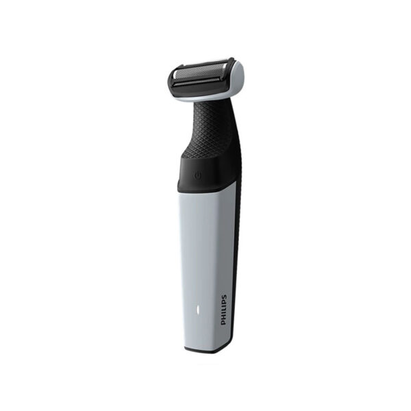 Philips Series 3000 Showerproof Full Body Groomer and Intimate Trimmer with Skin Protect Technology – BG3007/01 Comfortably shave or trim all body zones: The skin comfort system features a hypoallergenic foil and rounded tips to protect your skin while shaving, even in sensitive areas. Uniquely designed with a bi-directional trimmer and 3 mm comb: This tool makes it possible to catch and cut hairs even when they grow in different directions. Ergonomic, rubber grip for maximum control during use, in or out of the shower 40 minutes run time of cordless use after a 1-hour charge. USB-A charger (plug not included) for on-the-go charging. 100% showerproof for a comfortable and close result in and out of the shower. The Series 3000 is designed to power through hair, without compromising on skin comfort. You can use the skin friendly shaver with contour following 2D technology or trim by clicking on the 3mm comb. Designed to be safe and comfortable for underarms, chest & abs, shoulders, groin area and legs. The skin friendly shaver catches and cuts hairs of different lengths, without the need for multiple tools or skin contact with sharp edges. The shaver head features patented rounded tips and a hypo-allergenic foil to protect your skin while shaving. The bi-directional trimmers cut longer hairs, which are shaved by the foil for a closer result. 1 comb included for a natural 3mm trim. Attach the comb onto the shaving system, to trim hair to a fixed length of 3mm. You can use the shaving system without the comb, for a closer result. For thicker hair, pre-trimming with the comb is recommended. Provides a comfortable and close result in or out of the shower. The body groomer is fully water-resistant, so you can simply rinse it clean when you’ve finished. For longer hair, trimming performance may be better on dry hair. High-power rechargeable battery for full body use, with 50 minutes of cordless use after an 8-hour charge. The battery light indicates power status when the battery is low or full. With USB-A charging, your trimmer can be charged at home or on the road, perfect for your daily routine and for travel.