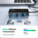 UGREEN 20265 USB 3.0 Hub Ethernet Adapter - Image 3