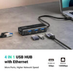 UGREEN 20265 USB 3.0 Hub Ethernet Adapter