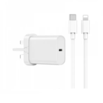 WiWU WI-U001 20W Quick 2 In 1 Type-C PD Fast Charger With Type-C To Lightning Ca