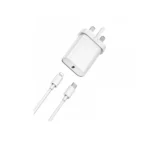 WiWU WI-U001 20W Quick 2 In 1 Type-C PD Fast Charger With Type-C To Lightning Ca