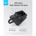 Anker A1688 Zolo 30W 10000mAh Power Bank with Built-In USB-C Cable