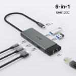 TP-Link UH6120C USB Type-C to 4K@60Hz HDMI, 1 Gbps Ethernet Port, 100W PD, 1× USB-C Data Ports, 2× USB-A Data Ports 6-Port Hub Adapter - Image 3