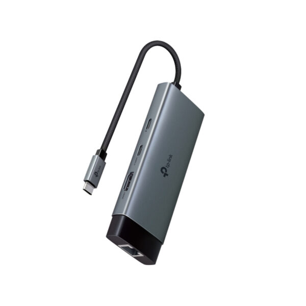 TP-Link UH6120C USB Type-C to 4K@60Hz HDMI, 1 Gbps Ethernet Port, 100W PD, 1× USB-C Data Ports, 2× USB-A Data Ports 6-Port Hub Adapter