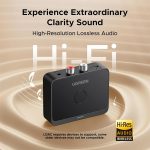 UGREEN 55545 Bluetooth 6.0 LDAC Hi-Res Audio with 15H Playtime and Dual Pairing Wireless Audio Adapter for Speakers/Home Stereo - Image 2