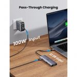 UGREEN 15601 10-in-1 Type-C to 3xUSB 3.0 + 4K HDMI + VGA + RJ45 Ethernet + SD/TF + 3.5mm AUX + PD USB-C Hub Adapter - Image 3