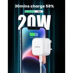 UGREEN 70297 20W Type-C PD UK 3 Pin Fast Charger with USB-C to Lightning Cable - Image 3