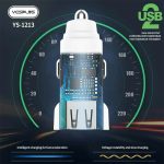 YESPLUS YS-1213 4A Dual USB Port Fast Car Charger - Image 4