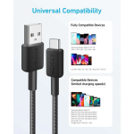 Anker A81H6 322 PowerLine USB to USB-C 1.8m Braided Nylon Cable - Image 4