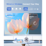 Magcubic HY300 Pro+ 4K Android WiFi Mini Portable Projector with Built in 5W Speaker - Image 4