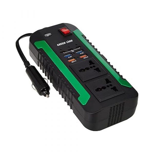 green-lion-spark-300-300w-2-ac-socket-car-power-inverter-with-4-usb-a-3-20w-usb-c-pd-ports